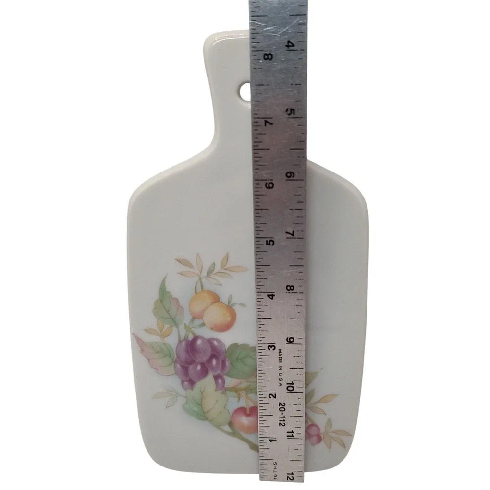 Winrose‎ Collection Porcelain Cutting Board Hand Decorated Small Fruit MCM